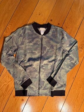 enough about me... Green Camo Zip Bomber Jacket